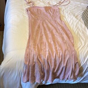 Lulu’s Pink Lace Slip Dress